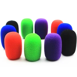 20 Pcs Headset Microphone Windscreens, Foam Microphone Covers Mic Windscreens Windshields for Desktop Mic 11mm Hole 40mm Length
