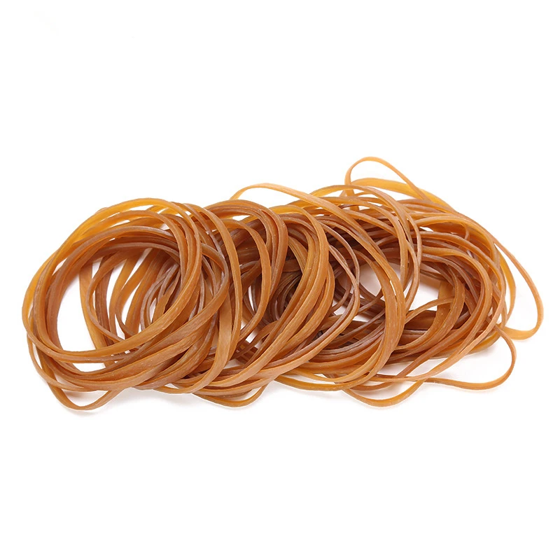New Rubber Band Yellow 70 x 5 mm Elastic Rubber Bands Stretch Bracelet Home Kitchen Accessories