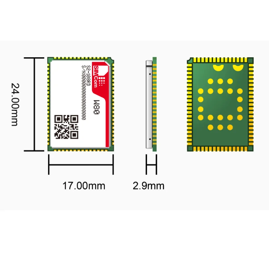 SIMCOM W80 module Wi-Fi & BT module based on Qualcomm QCA-6391 used in 5G CPE, wifi, car networking router support BT 5.1 & BLE