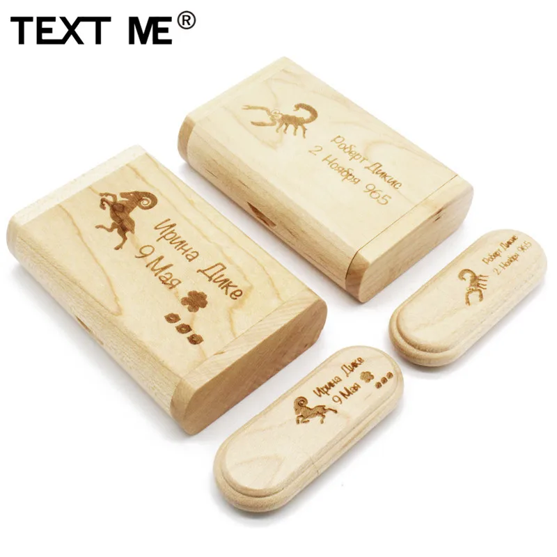 

TEXT ME (OVER 10 PCS free LOGO) wooden usb + box usb flash drive pendrive 4gb 8gb 16gb 32gb memory stick photography gifts