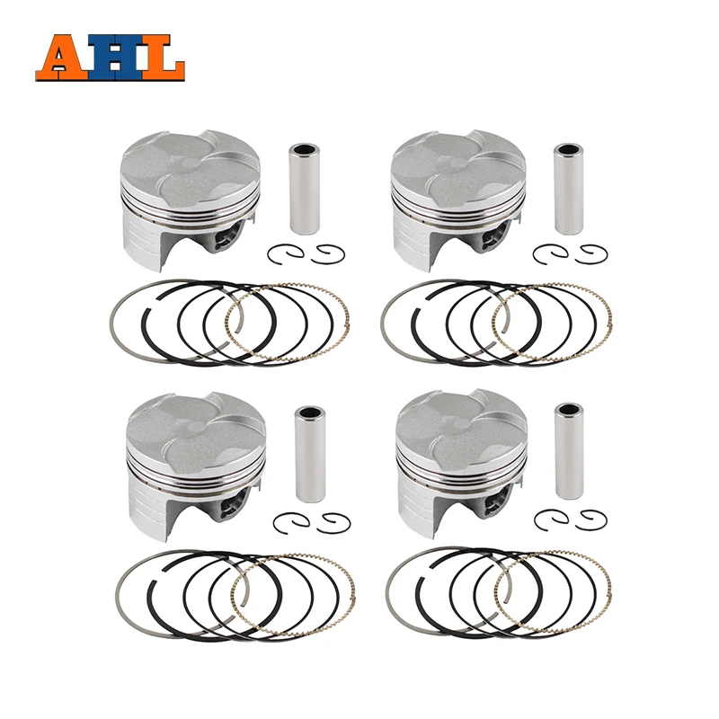 

AHL Motorcycle STD Bore Size 67mm 4 Sets Pistons Kit & Rings For HONDA CBR600 F5 2003-2005 13101-MEE-000 CBR 600