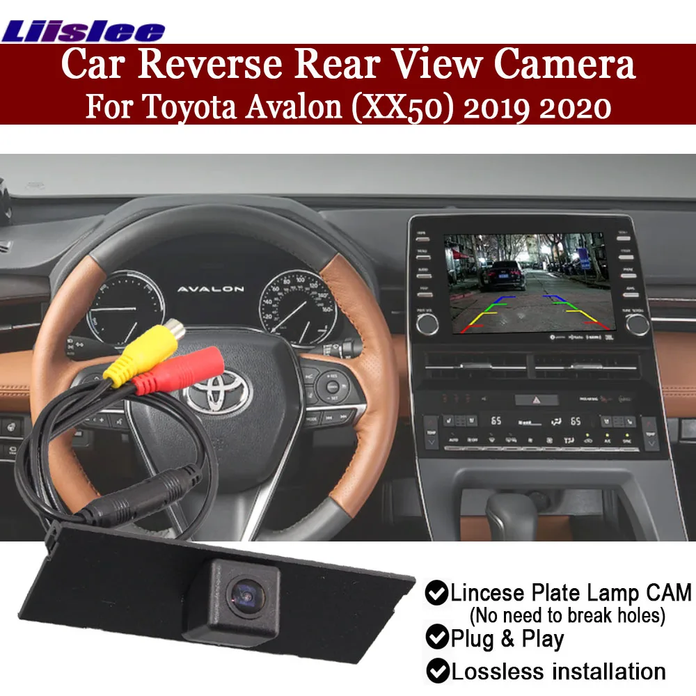 For Toyota Avalon XX50 Touring GSX50 AXXH50 2019-2023 Car Parking Rear View Camera Back Adapter RCA HD CCD CAM OEM Display Kit