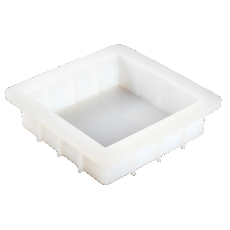 

PRZY Square Silicone Rendering Soap Tray Mold Handmade White Loaf Mould for Soap Making thickened soap mould 1100ML