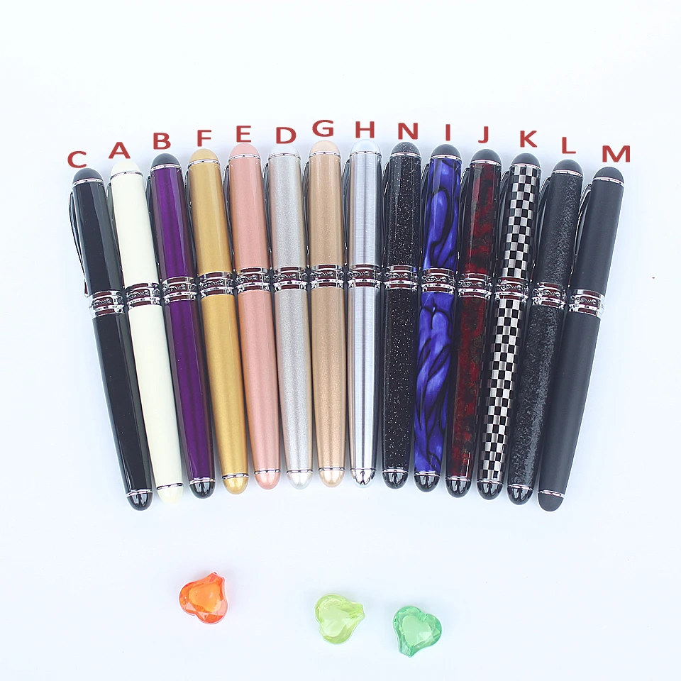 

Fountain Pen 0.7mm 18KGP Nib High Quality Ink Pen Full Metal Luxury Gift Pen for Writing Office School Stationery Supplies