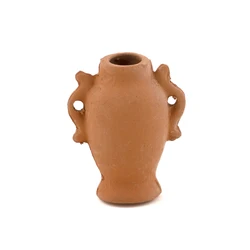 1Pcs 1/12 Dollhouse Miniature Accessories Mini Ceramic Flowerpot Simulation Furniture Terracotta Vase for Doll House Decoration