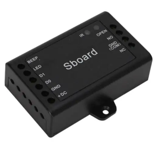 Imagem -03 - Sboard Mini Única Porta Controlador de Acesso Única Porta Dupla Conectar com Qualquer Leitor do Teclado Wiegand 26 37 37 Bits Saída