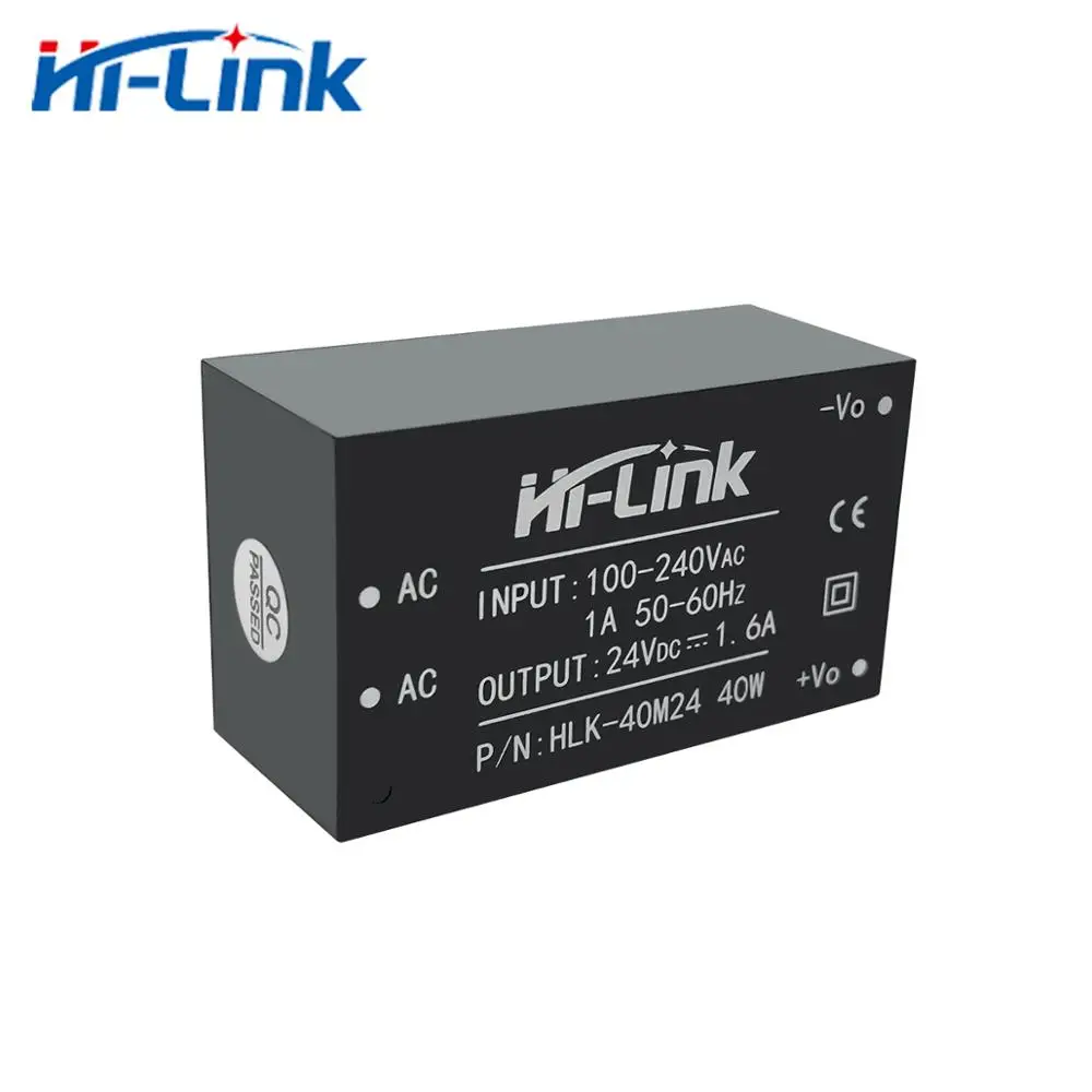 Free Shipping Isolated Hi-Link 220V to 40W 24V 1600ma AC DC Power Module Supply 3000Vac HLK-40M24