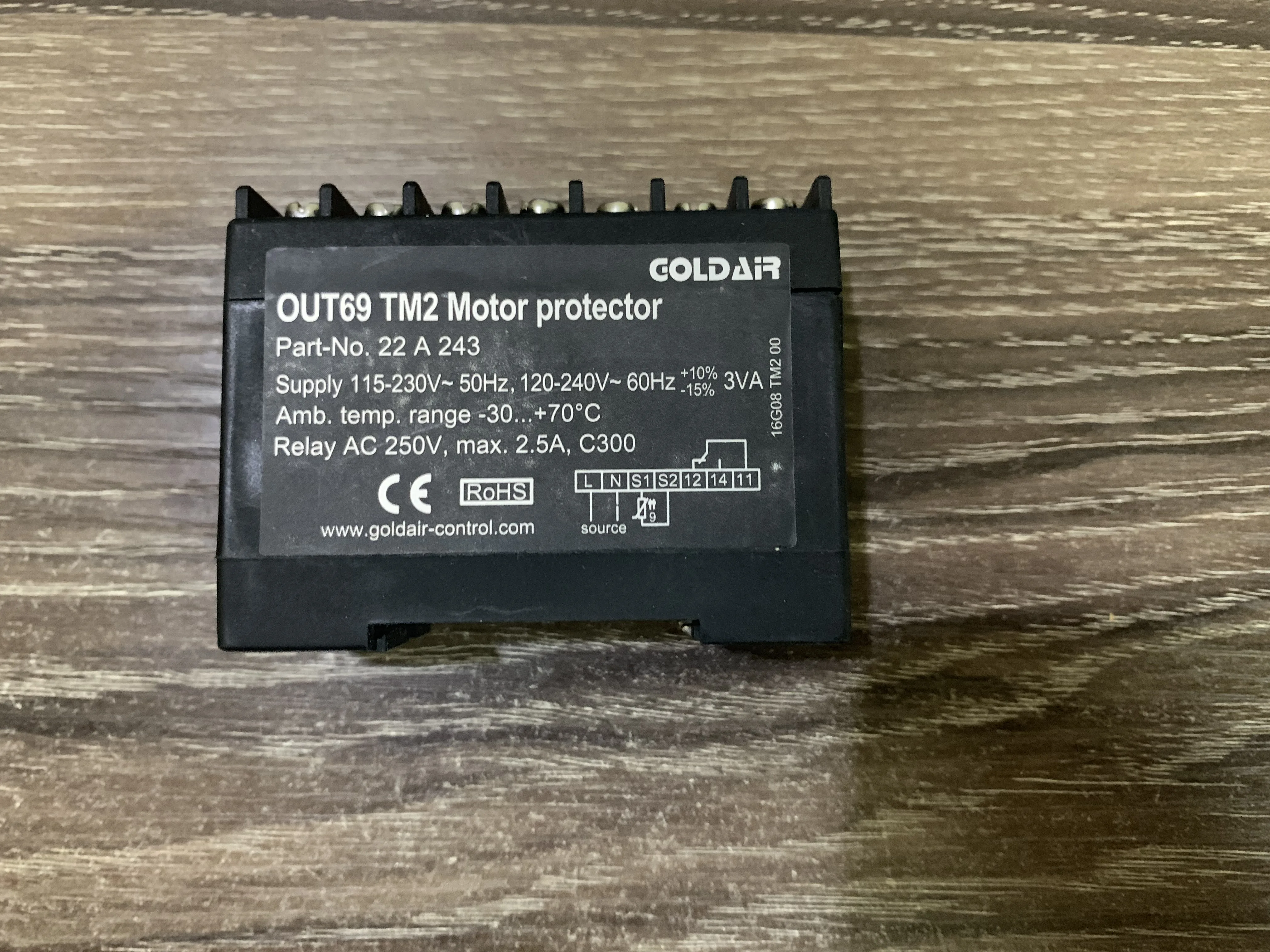 

OUT69TM/TM2 OUT69 TM2 TM Copeland Compressor Protection Module Motor Protector Replaces INT69 TM2 22 A 243 52 A 240 S10