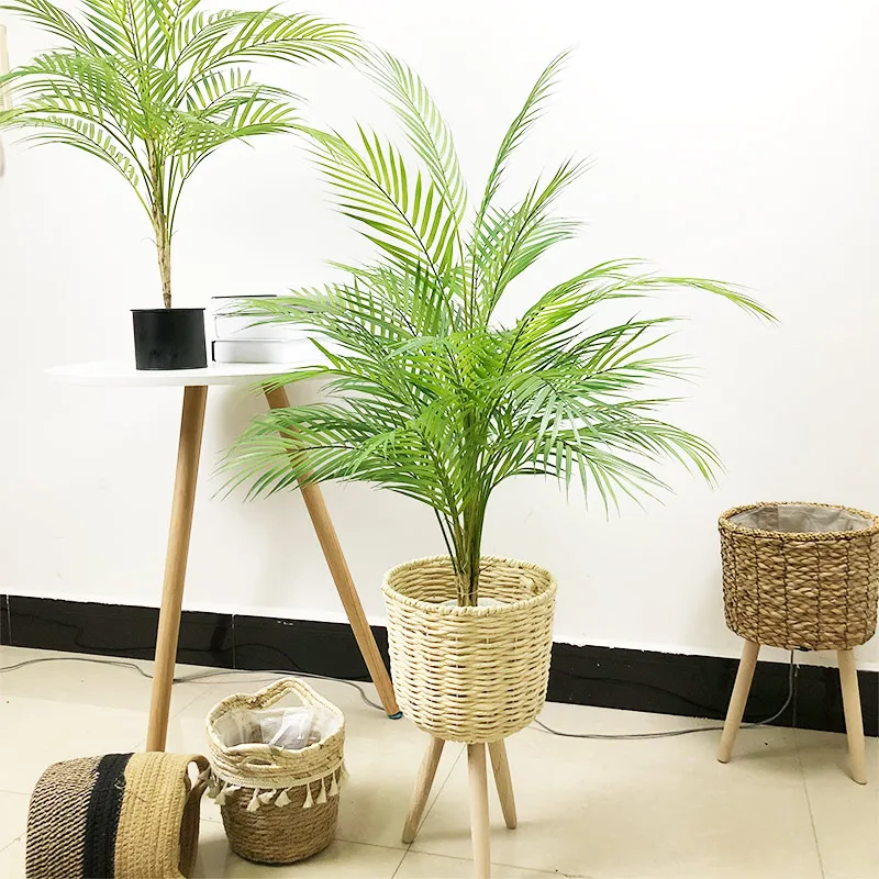 98Cm Tropische Planten Grote Kunstmatige Palm Boom Nep Monstera Plastic Blad Tall Tak Voor Huis Tuin Decor Decoratieve Bloem