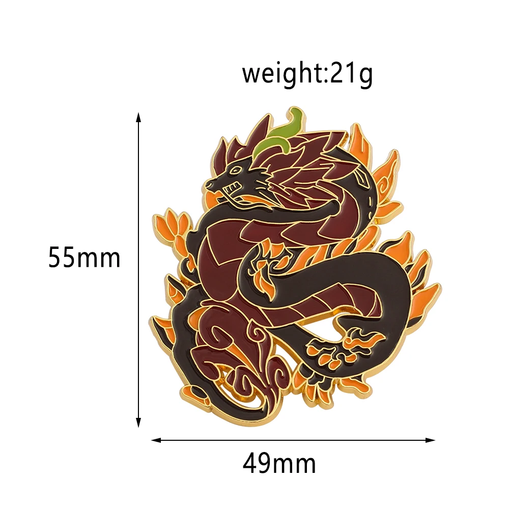 Genshin Impacts Morax Zhong Li Enamel Pin Cute Cartoon Boy Medal Brooch Video Game Fans Badge Jewelry Gift