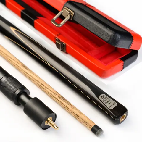 Omin Silver Basic Series 3/4 Snooker Cue Stick 11.5mm Tip Ash Wood Shaft Brass Joint Solid Wood Butt Handmade Billiard Pool Cue