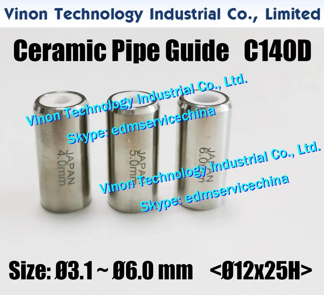 guia ceramico da broca do tubo do guia c140d 12x25h de 50 mm baoma para maquinas de perfuracao de jinma baoma guia pequeno do eletrodo de edm do furo 01