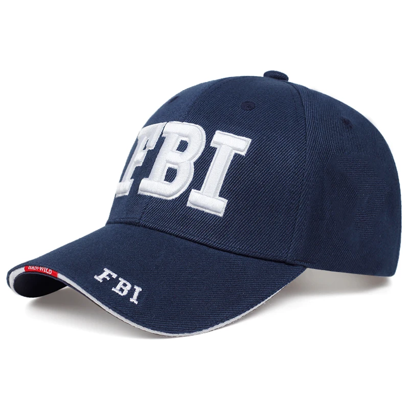 Nieuwe Mode Baseball Hoed Verstelbare Unisex Fbi Brief Borduurwerk Outdoor Casual Caps Hiphop Gorras Cadeau Voor Vriendin