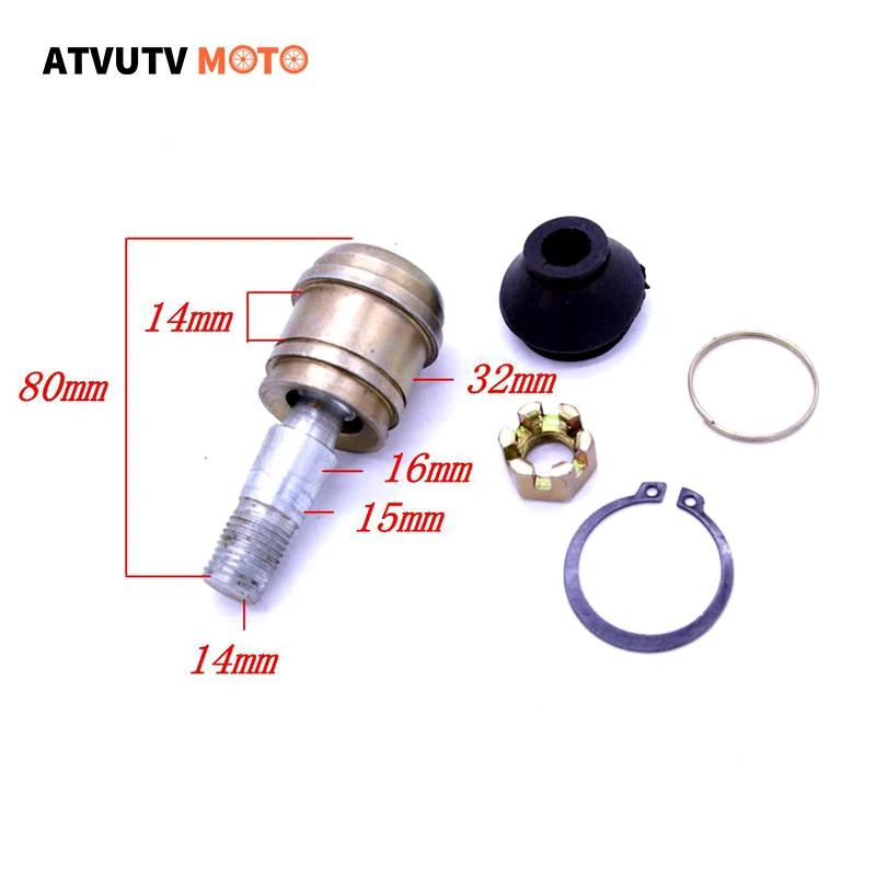 

1 Pcs M14 14X14MM Tie Rod Ball Joint For 50cc 70cc 110cc 125cc 150cc 200cc 250cc Chinese ATV UTV Go Kart Buggy Quad Bike