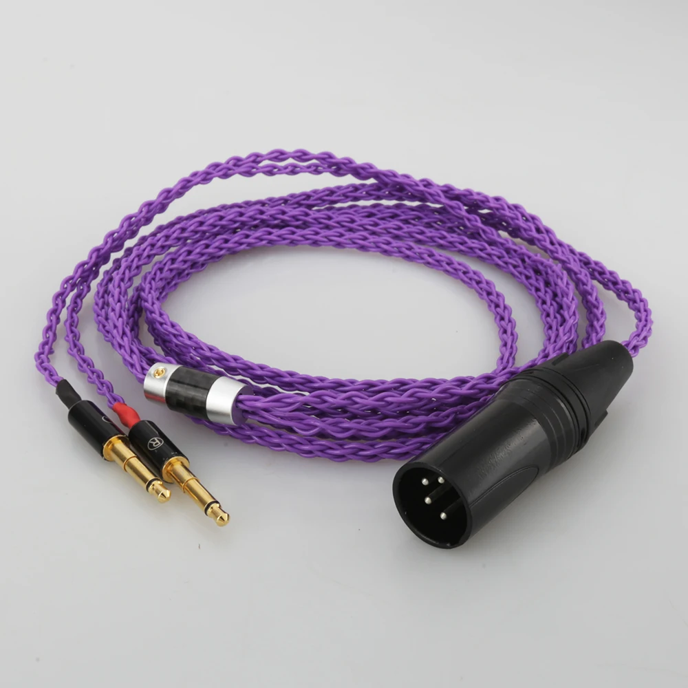 

4Pin XLR Balanced Replacement Upgrade Headphone Cable for Meze 99 Classics T1P T5P t1 d8000 MDR-Z7 D600 D7100 Headphone Handmade