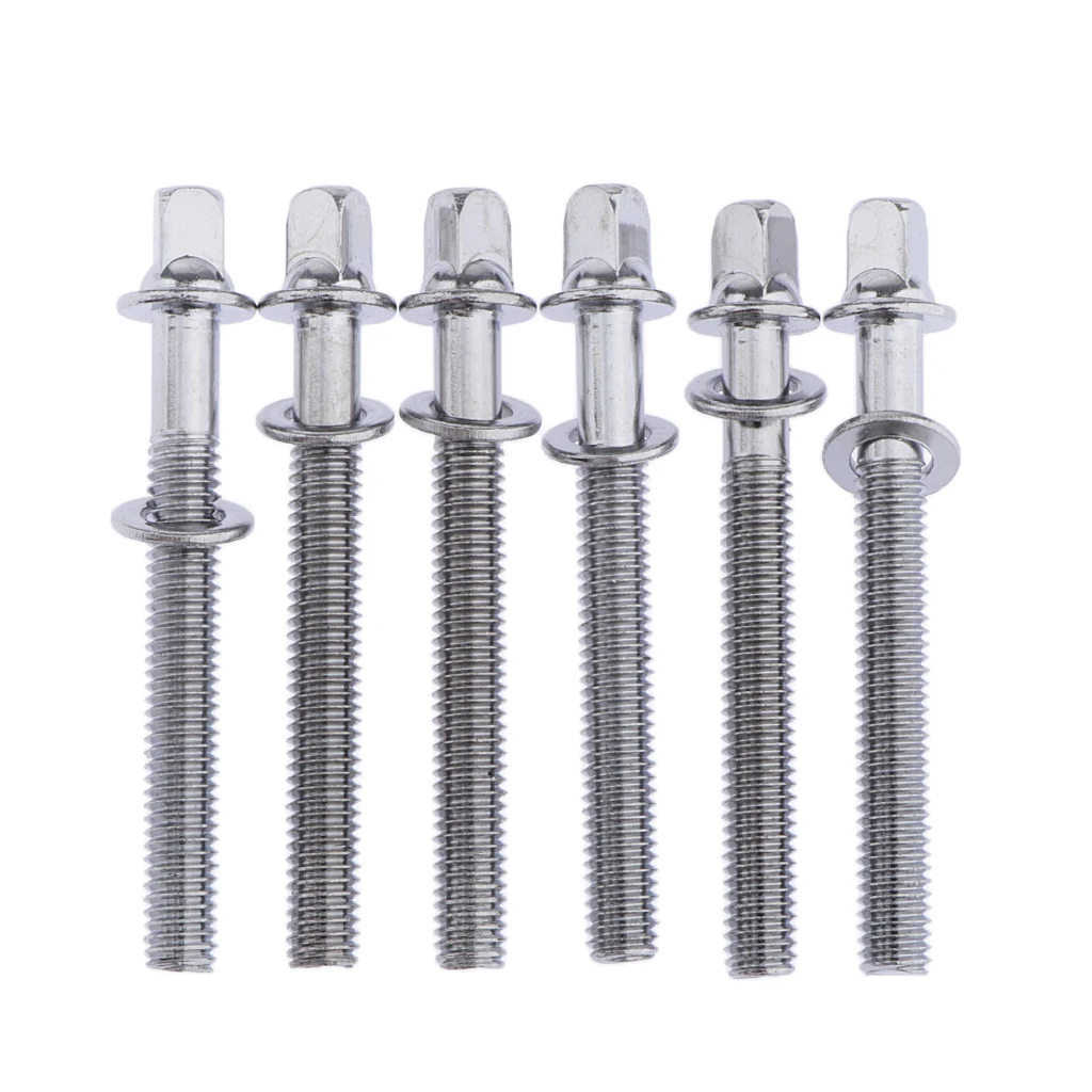 12 Pieces 5mm Drum Tension Rods with Washers / Drum Screws / Tension Screws 60mm Length