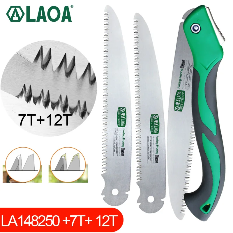 Laoa Draagbare Folding Saw 7T/12T Handzaag 250Mm Snoeien Schaar Serra Tuingereedschap Jacht Gereedschap