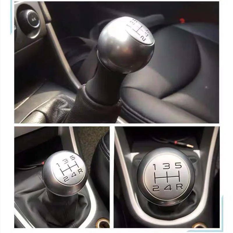 5 6 Speed Alloy MT Gear Shift Knob Sleeve Adapter for Peugeot 206 306 106 307 308 301 308 807 Citroen C1 C2 C3 C4