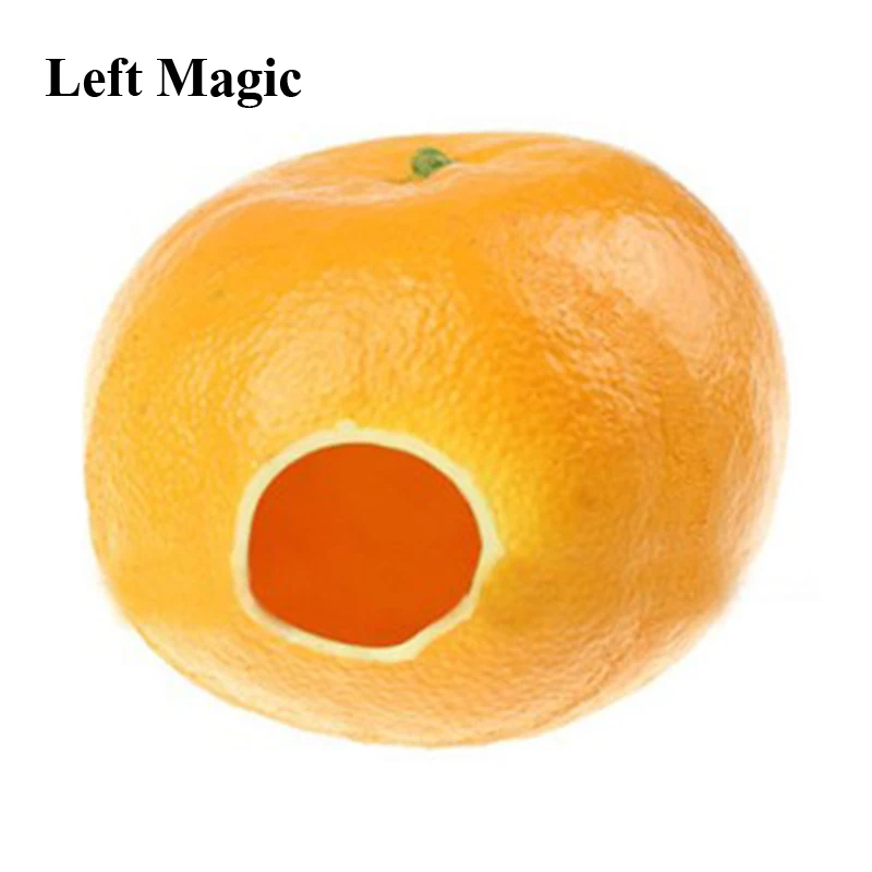 1pc Rubber Fake Orange Silk to Orange Vanishing/Appearing Magic Tricks Stage Street Gimmick Props Accessories Mentalism Magie