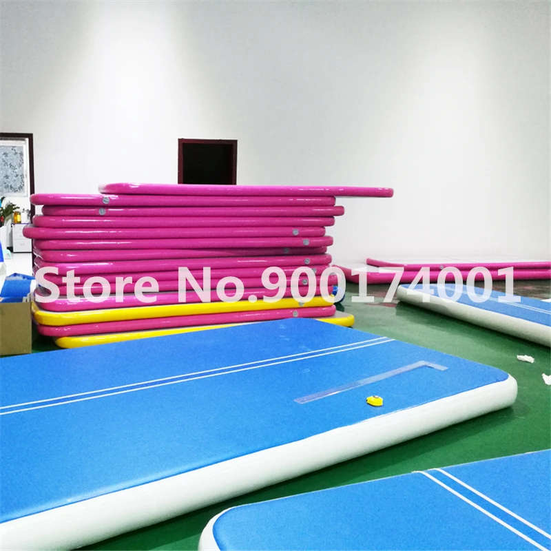 2024 ใหม่ Airtrack 3 M Inflatable Air Tumble TRACK ยิมนาสติกเสื่อยิมโยคะ Inflatable Air GYM Air TRACK ใช้ในบ้านขาย