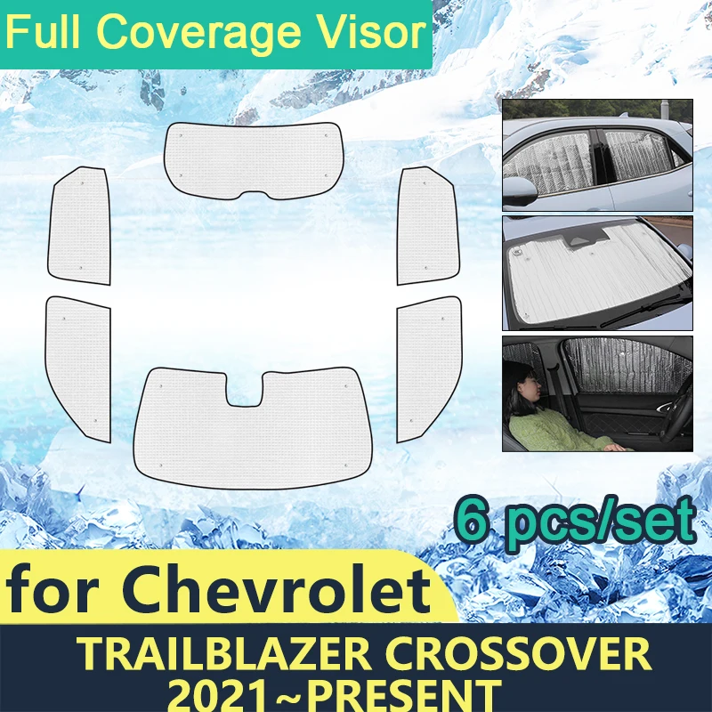 

Full Cover Sunshades For Chevrolet Trailblazer Crossover 2021 2022 2023 Car Windshields Accessories Visor Sun Protection Windows