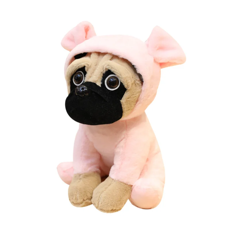 20CM Stuffed Simulation Dogs Plush Sharpei Pug Lovely Puppy Pet Toy Plush Animal Toy Children Kids Birthday Christmas Gifts