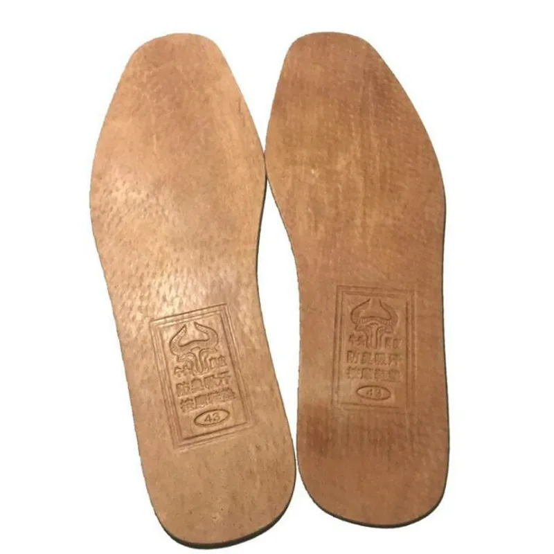 Breathable Leather Insoles Women Men Ultra Thin Deodorant Shoes Insole Pads Inserts Absorb Sweat Inner Soles