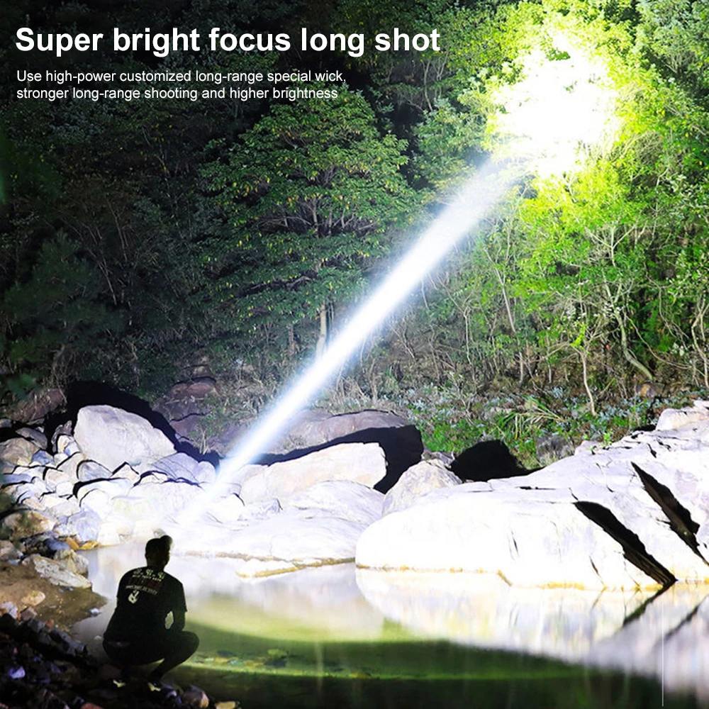 Super Rechargeable Headlight Cob Rechargeable Head-mounted Flashlight Led Fishing Waterproof Rechargeable Strong Headlight