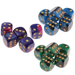 Pack Of 15pcs Dice 6 Faces 16mms Game Of Colorful Dice For Bunco Or Teaching Mathematics