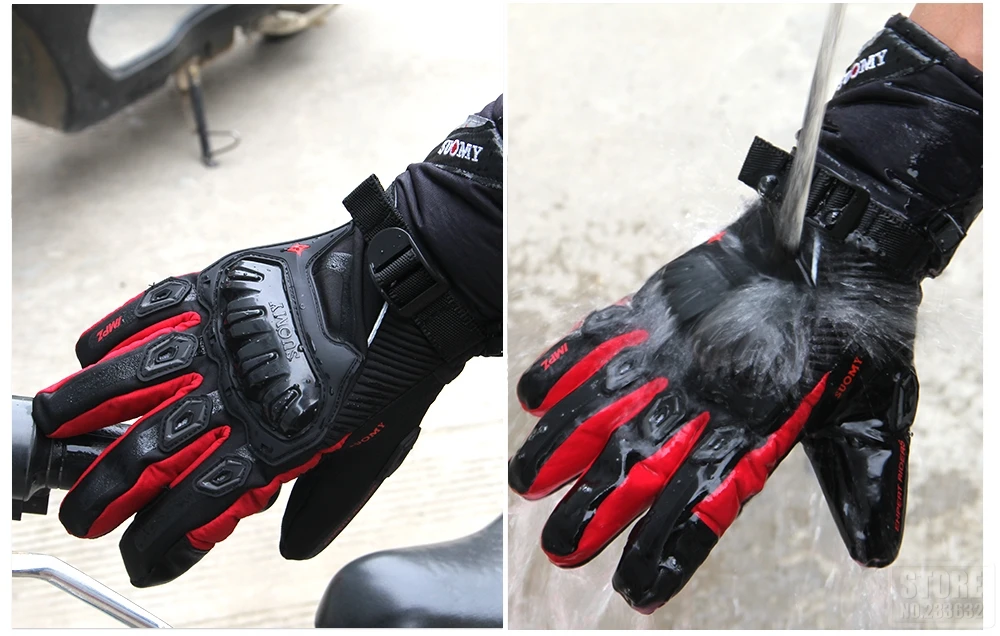 Motorrad Handschuhe Winddicht Wasserdicht Guantes Moto Männer Motorrad Reiten Handschuhe Touchscreen Moto Motocross Handschuhe Winter – Detail 14