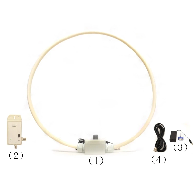 GA400 Balcony Outdoor Rotating Medium wave AM/FM short-wave SDR loop antenna radio Active Receive Antenna Loop 100K-200MHz