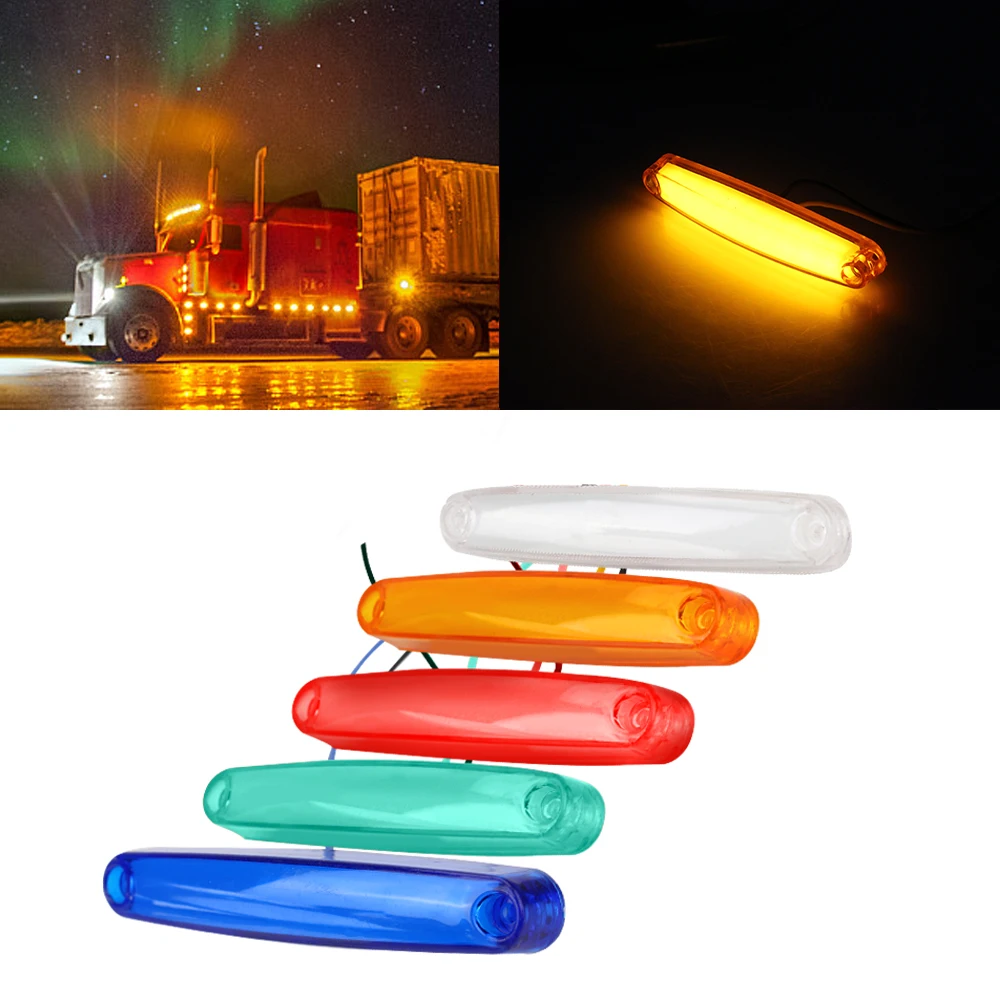 

Прицеп, боковой габаритный фонарь для грузовика, 12-24 В, габаритный фонарь для грузовика, габаритный фонарь, 1 пара, водонепроницаемые 9 светодиодов