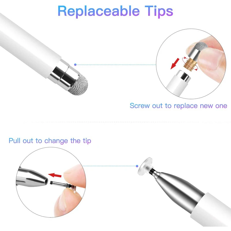 Magcle 2 w 1 uniwersalny dysk Stylus стилус ołówek dla Apple Ipad ekran dotykowy długopisy pojemnościowy stylista dla Xiaomi Pad 5 Tablet — zdjęcie produktu 3