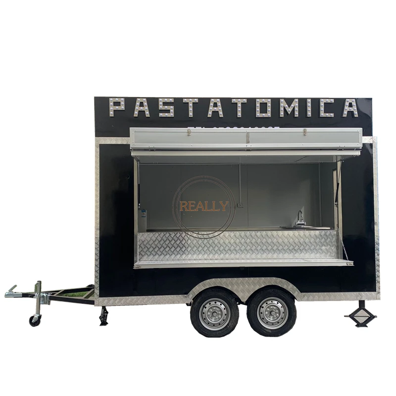 Strada vendita caffè furgone carrello distributore Pizza Taco cibo furgone camion gelato rimorchio Mobile veloce per alimenti