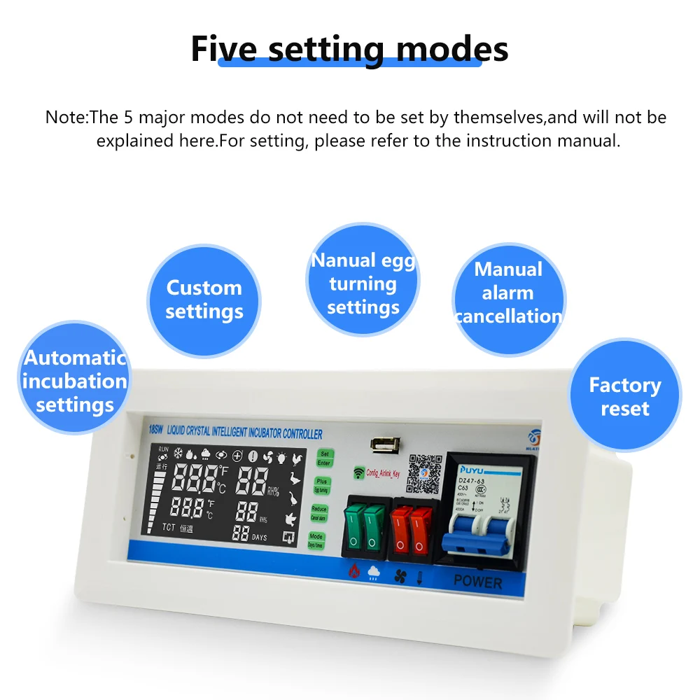 CE  XM-18SW Intelligent Incubator Controller Egg Incubator WIFI Remote Intelligent Control Hatching Control System App System