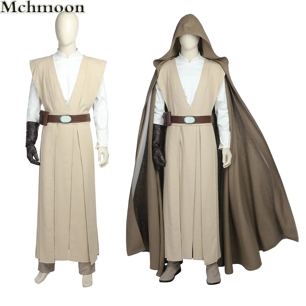 Superhero Old Luke Skywalker Cosplay Costume Men Outfit for Haloween Party Custom Made