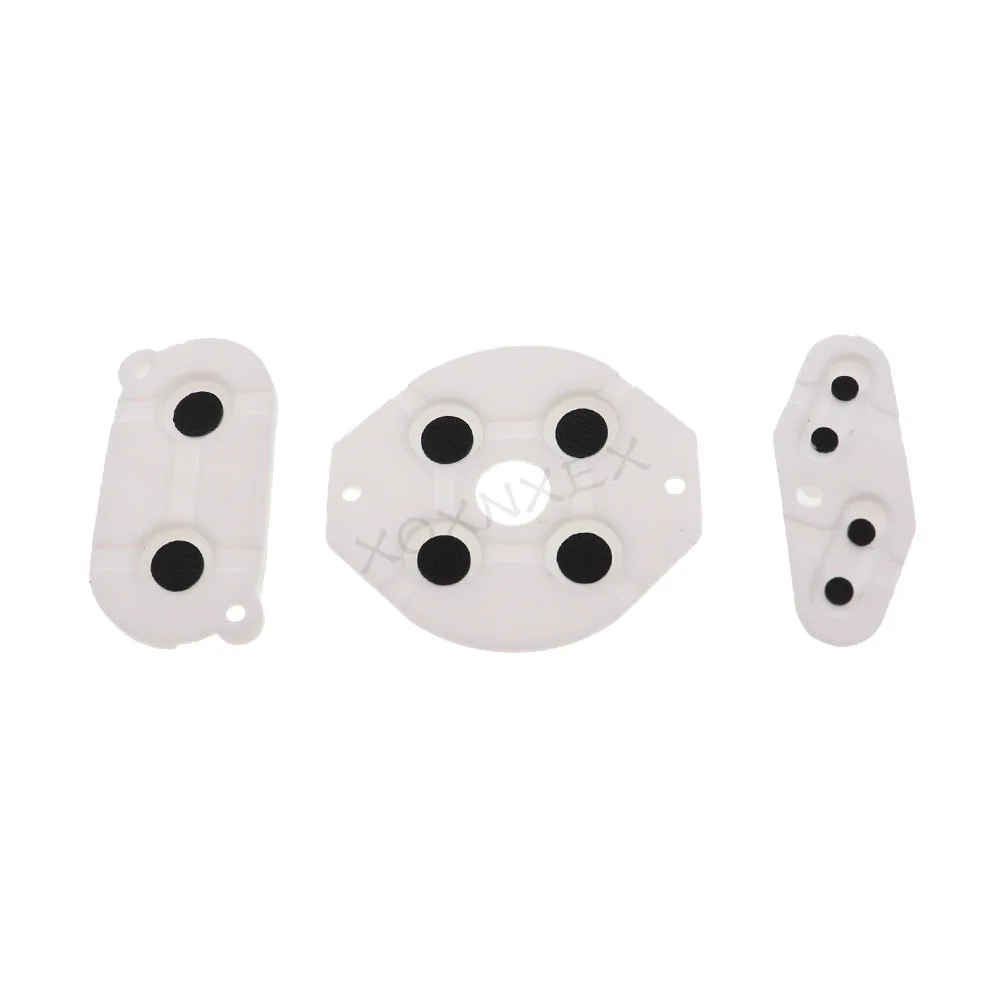 مجموعة واحدة من أفضل الأسعار لـ 7 ألوان لـ GameBoy Classic GB أزرار وسادات سيليكون مطاطية موصلة لوحدة التحكم الكلاسيكية Game Boy D-pad