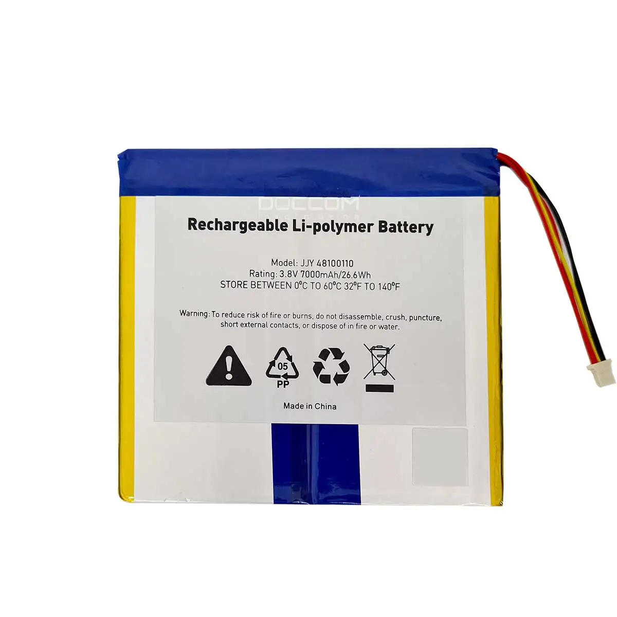 Compatible Battery with JJY48100110 3.8V 7000mAH 26.6wh