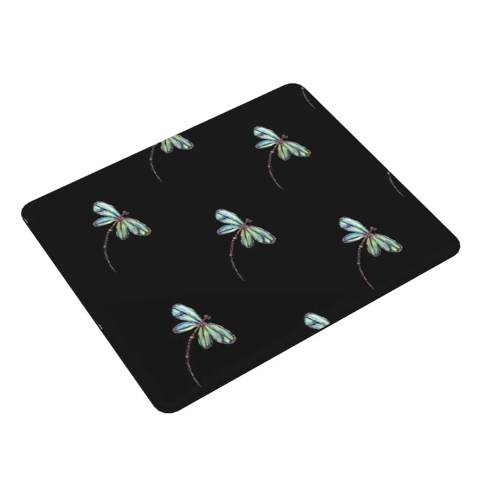 Dragonfly Pearl Iphone Case Mouse Pad DIY Print Dragonfly Dragonflies Flying Black White Insect Creature