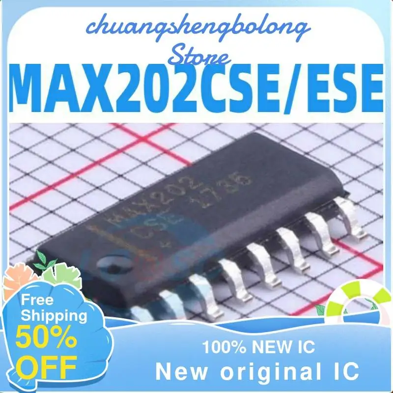 

20PCS MAX202CSE MAX202ESE RS-232 SOP16 New original IC