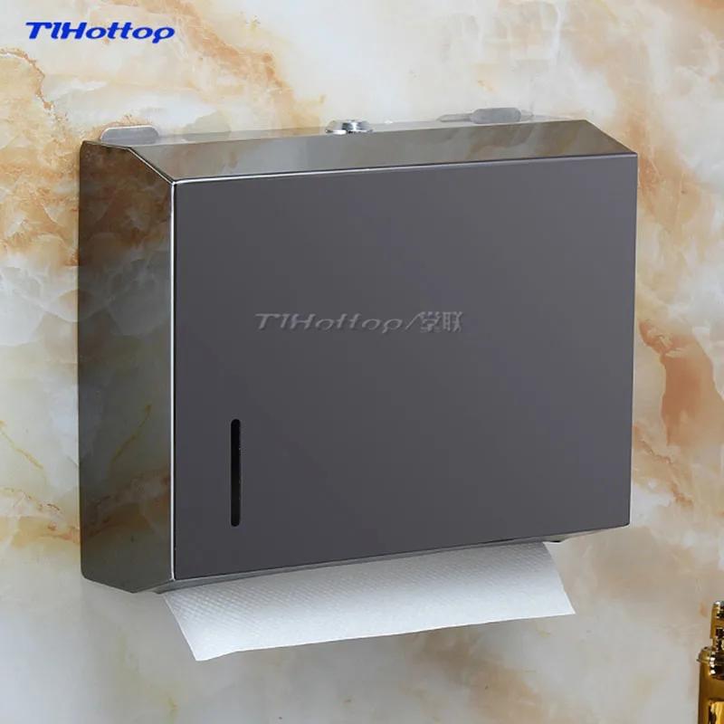 262*205*83mm Stainless Steel Manual Holder Dispenser Paper Towel Rack Butterfly Crown Gold Blue YH8013