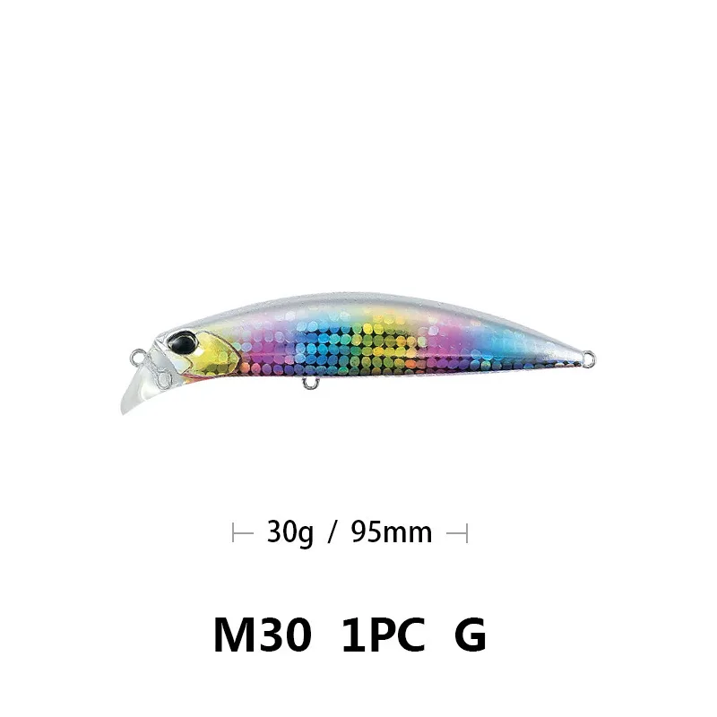 Minnow señuelo de invierno para pesca en agua salada – vinilo realista