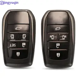 Jingyuqin sostituzione 5/6 pulsanti Remote Car Key Case Cover Fob per Toyota Vellfire Alphard New Smart Key