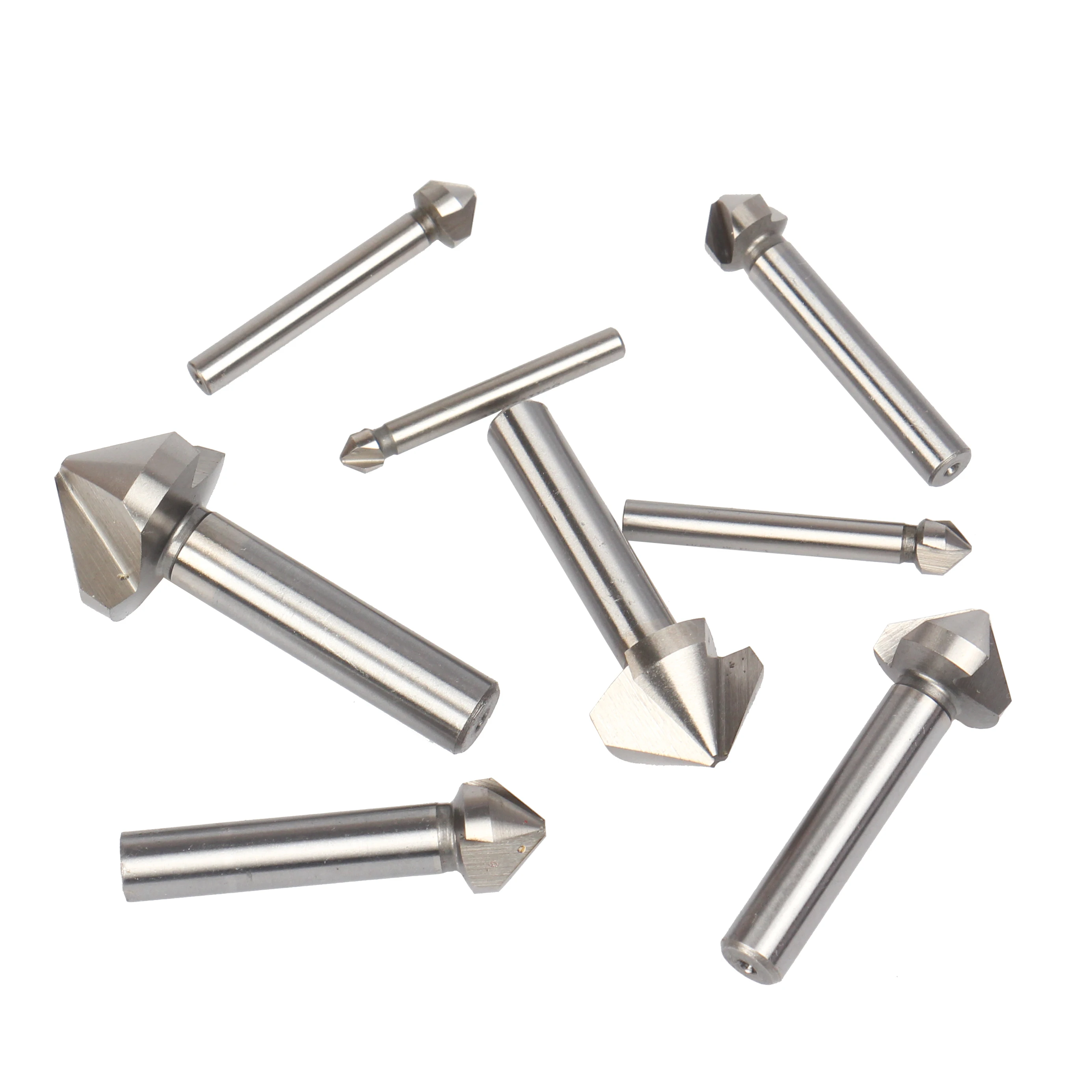 Versery 4.5-50mm 3 Flute 90 Degree HSS M2 6542 Countersink Chamfering Tool Drill Bits For Stainless Steel Aluminum Alloy