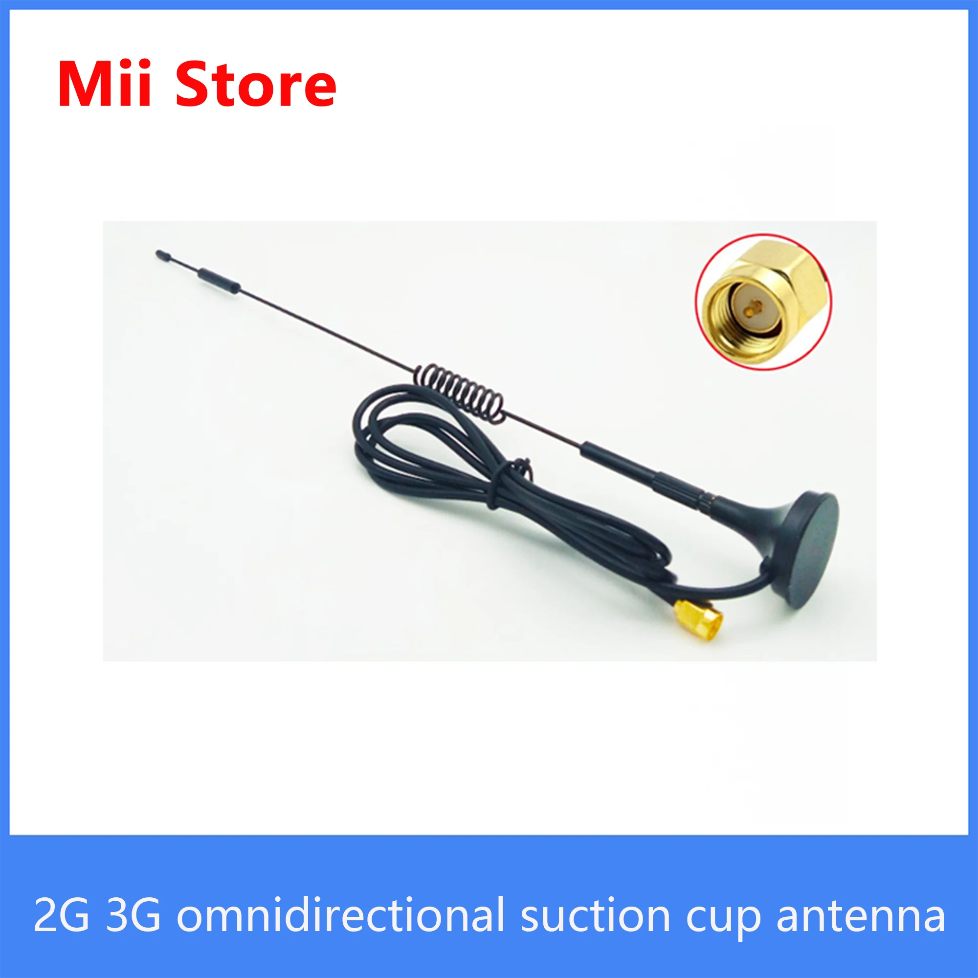 Full Netcom 2G 3G Omnidirectional Suction Cup Antenna Outdoor IoT Receiver 4G Antenna 285-10 12DBI