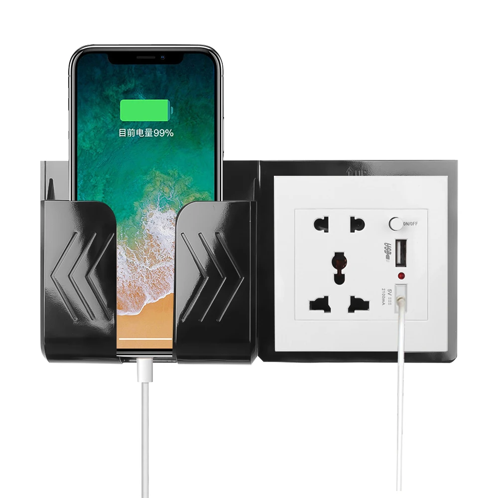 KEBIDU EU Standard 2.1A Dual USB Power Socket Home Wall Charger Adapter 2USB Outlet Power Charger For Phone Charging