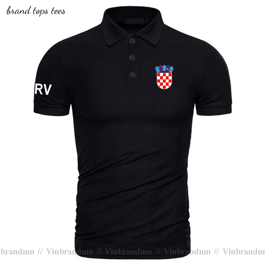 Croatia Hrvatska Croatian HRV Croats polo shirts men short sleeve white brands printed for country 2021 cotton nation team 20