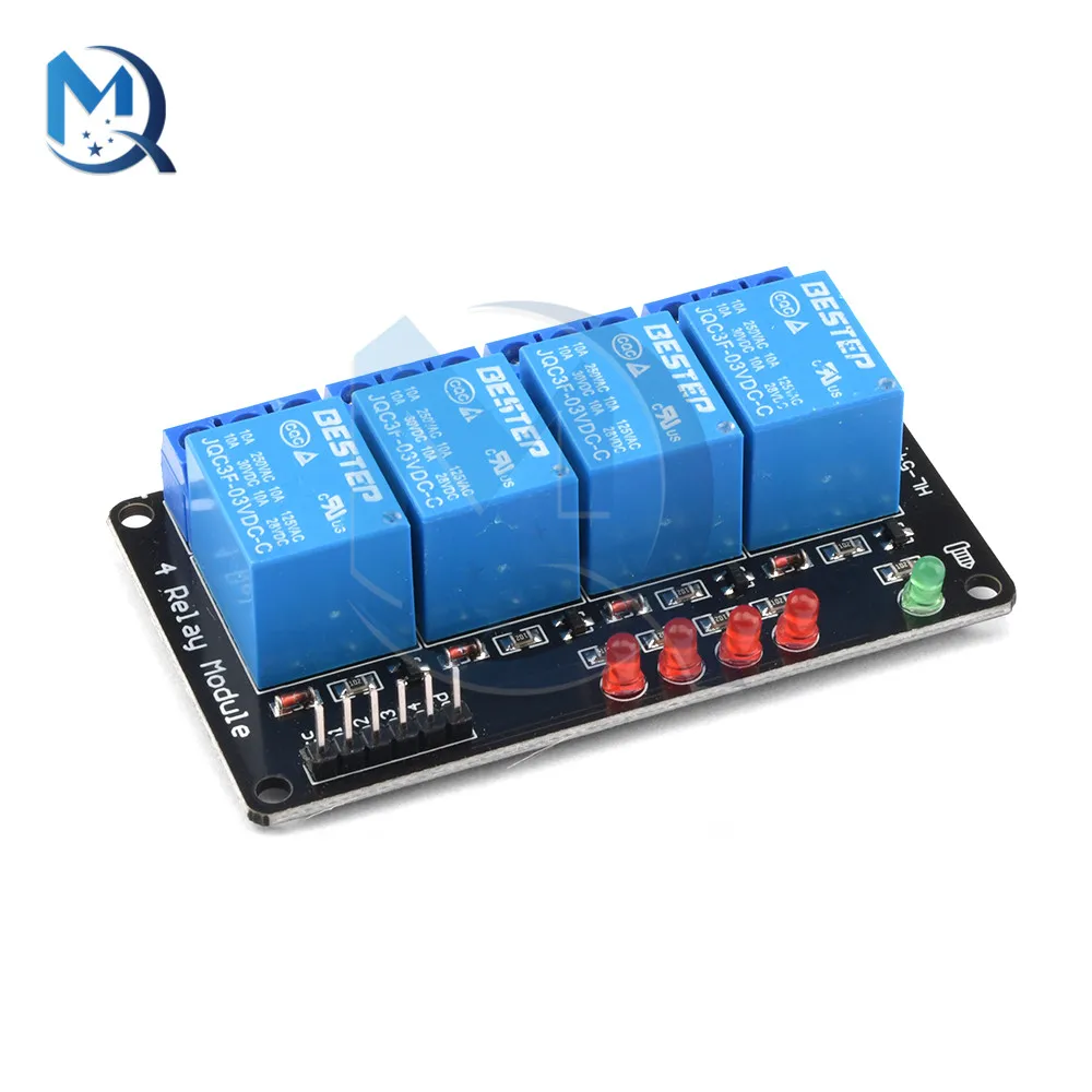 3V 1/2/4 Channel Relay Module 250V Max Low Level Trigger with  Indicator 8550 Triode Relay Board for Arduino