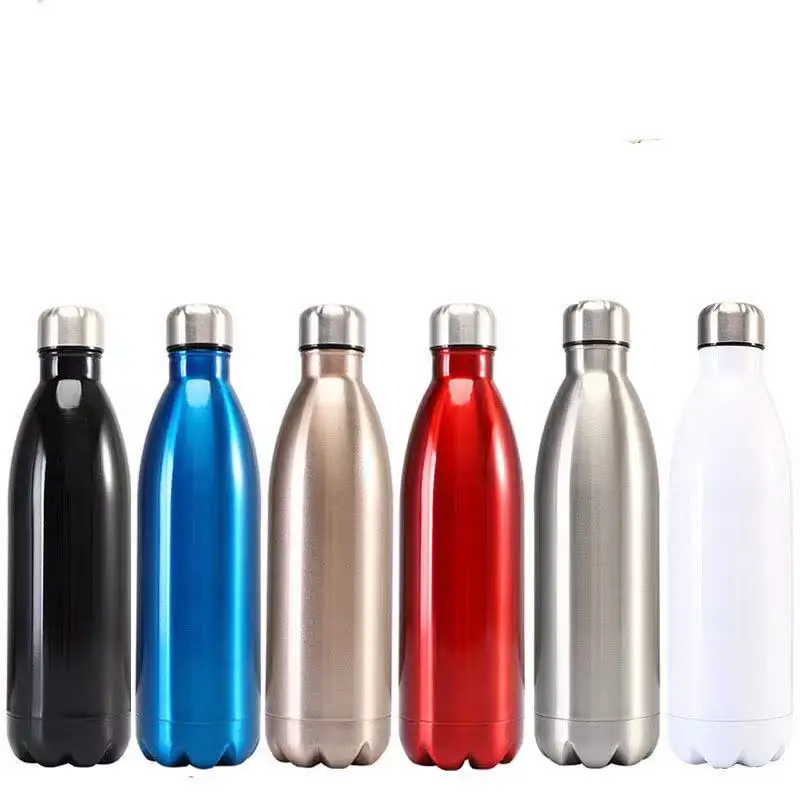 

304 Stainless Steel Creative Large Capacity Coke Bottle Thermos Cup Bowling Outdoor Sports Portable Water Bottle Logo