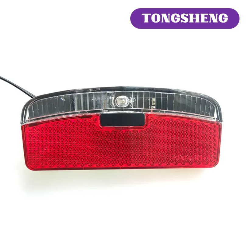 Tongsheng E-Bike 6V Rear Tail Light For TSDZ 250W 350W 500W Mid Drive Motor Headlight Speed Sensor Co Bicycle Accessories